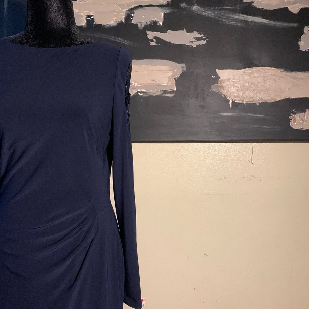 RALPH LAUREN LONG SLEEVE GOWN - Picture 10 of 12